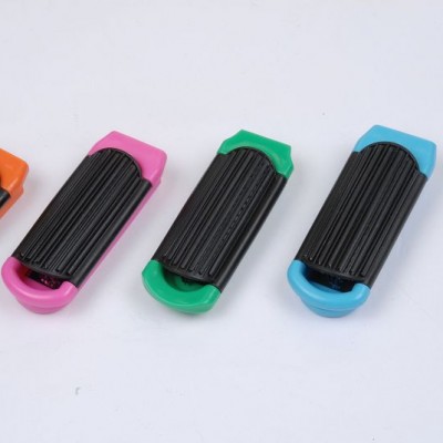 Round travel foldable hairbrush for head message