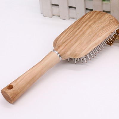 professional plastic best selling travel detangling hair brush and comb hairbrush water transferring wooden look like brushes