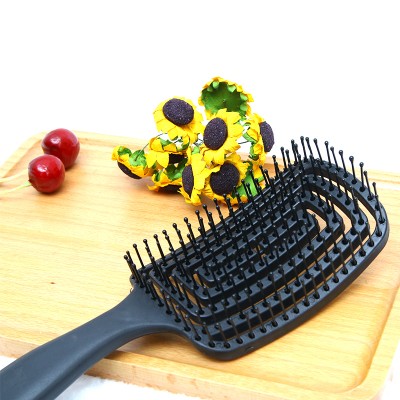 professional plastic New type fashion sells well custom goody hair comb hairbrush 3d wave detangling brush manufacturer