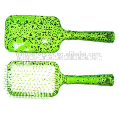 beauty hair salon products round rubber hairbrush of hair /plastic hair brushes/paddle hair brush comb ningbo yinzhou wholesale