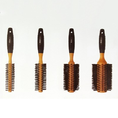 Professional boar bristles wooden handle hair brush/wood hair comb brush wholesale