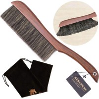 Natural wooden plastic dust bamboo brush and dustpan brush set