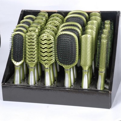 professional make up hair and comb  mirror brush and comb display stand set china manufacturer